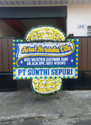 Papan Bunga Duka di Sei Jang